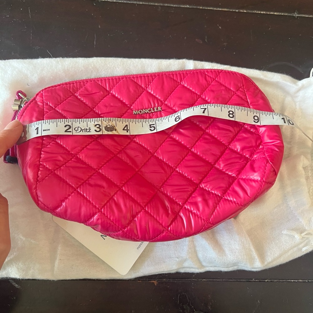 New Moncler Pink Quilted Women's Bag - Picture 8 of 9